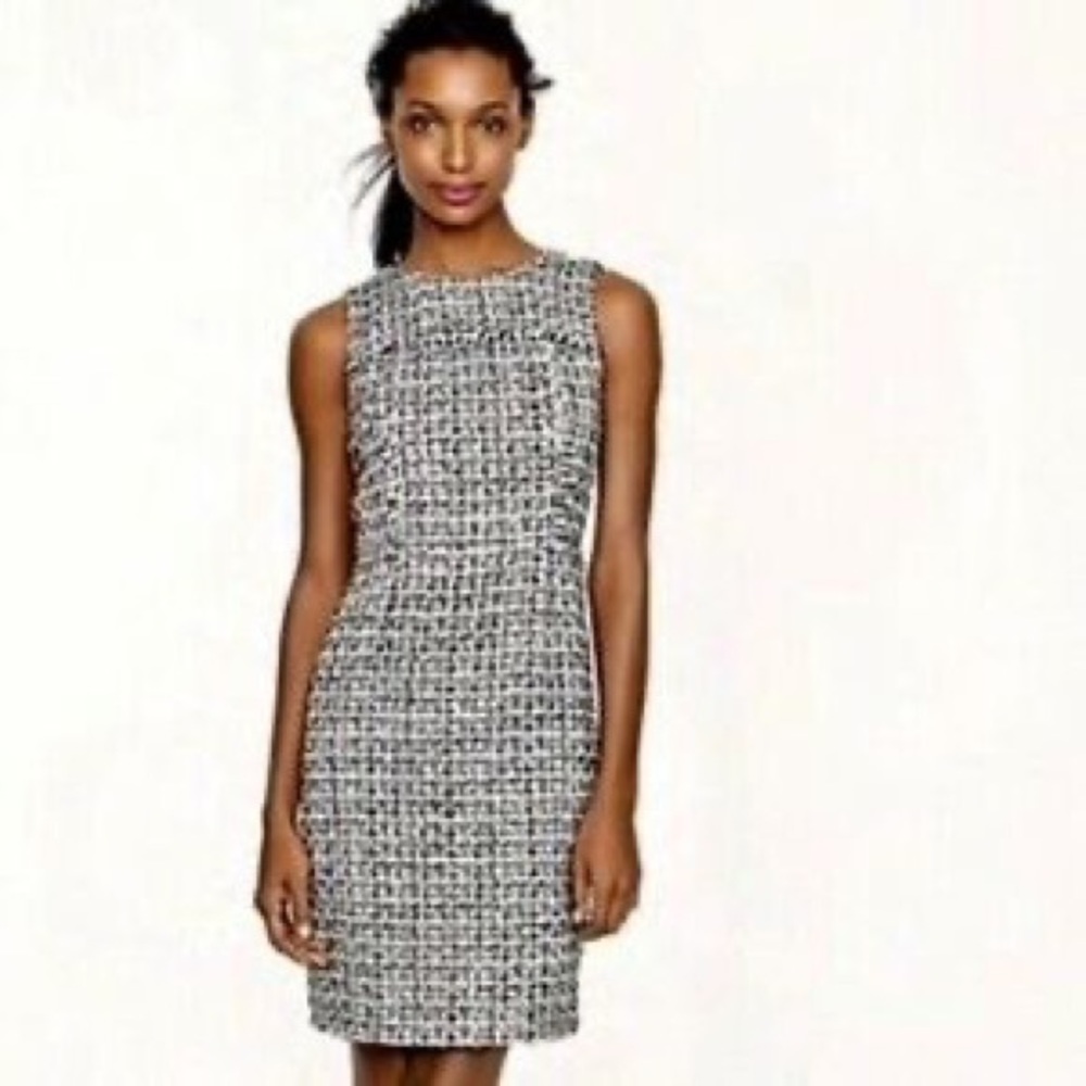 NWT J Crew – noir tweed dress size 8